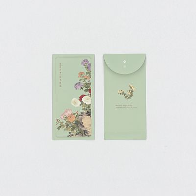 Product info: 團花吉語．秋景洋菊 萬用袋