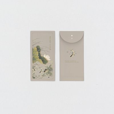 Product info: 團花吉語．蓮塘魚戲 萬用袋