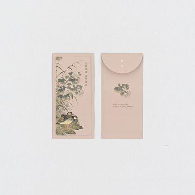 Product info: 團花吉語．芙蓉雙鴛 萬用袋