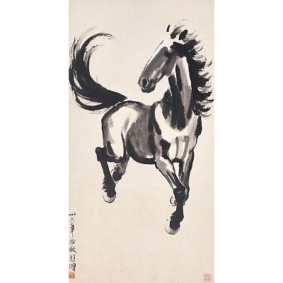 Product info: 宣彩畫 民國 徐悲鴻 奔馬