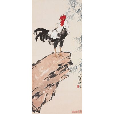 Product info: 宣彩畫 民國 徐悲鴻 雞