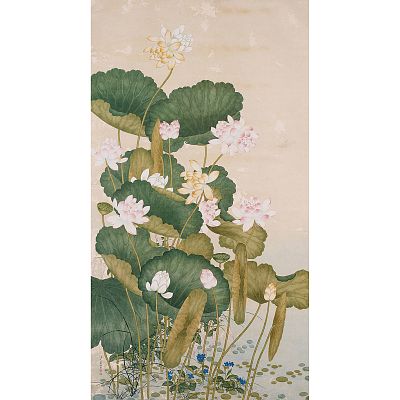 Product info: 宣彩畫 清 沈世傑 荷花