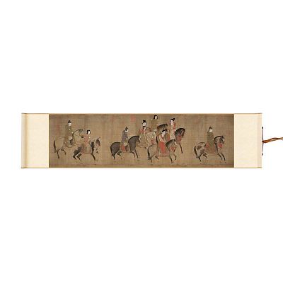 Product info: Mini橫卷 宋 李公麟 畫麗人行