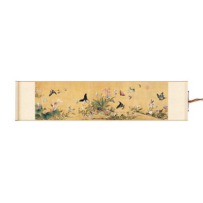 Product info: Mini橫卷 清 余省 百蝶圖