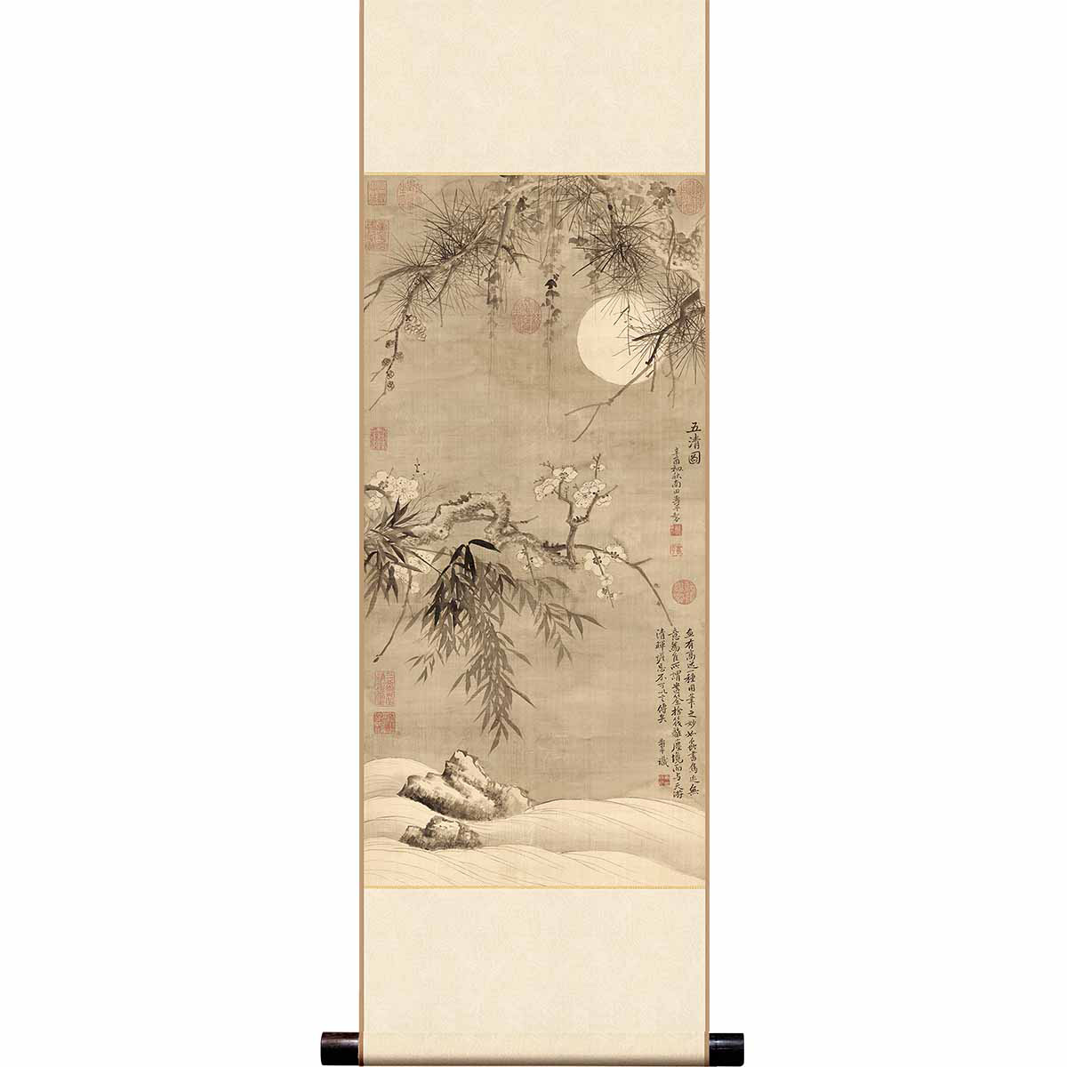 故宮精品網路商城- Mini直軸清惲壽平五清圖