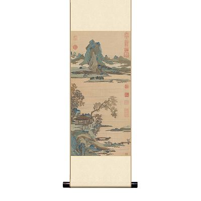 Product info: Mini 直軸   宋沈子蕃緙絲山水
