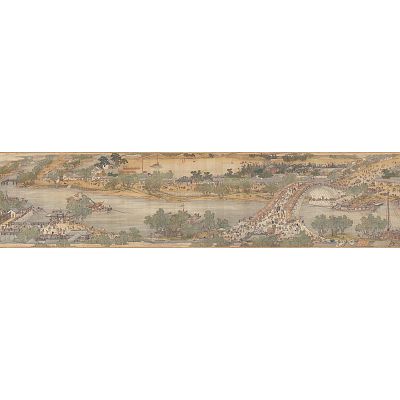 Product info: 數位複製畫 清院本 清明上河圖 (局部150cm)