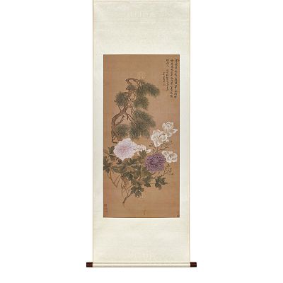 Product info: 掛軸 清 惲壽平 花卉 S