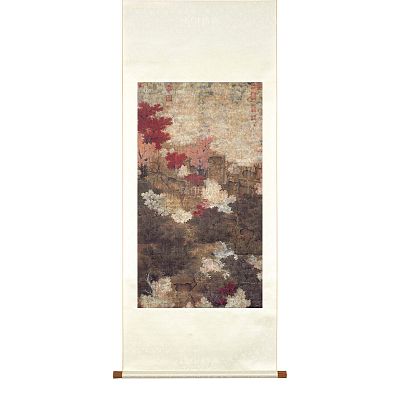 Product info: 掛軸 五代人 秋林群鹿