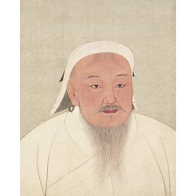 Product info: 宣彩畫 元代帝半身像 元太祖