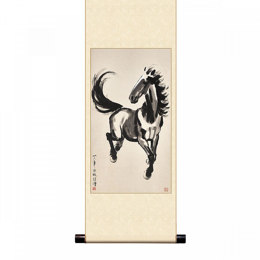故宮精品網路商城- 清郎世寧百駿圖小手卷