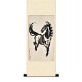 故宮精品網路商城- 宣彩軸民國徐悲鴻奔馬