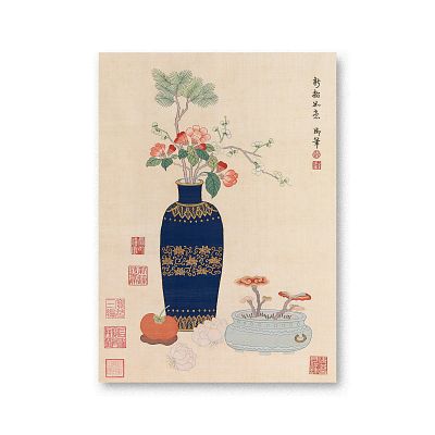 Product info: 無框畫 清御筆緙絲 新韶如意