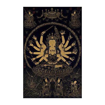 Product info: 畫心＿明人畫準提菩薩 軸