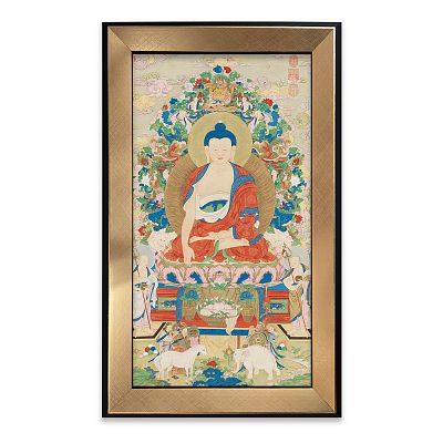 Product info: 藝術小框畫＿清姚文瀚畫釋迦牟尼佛軸