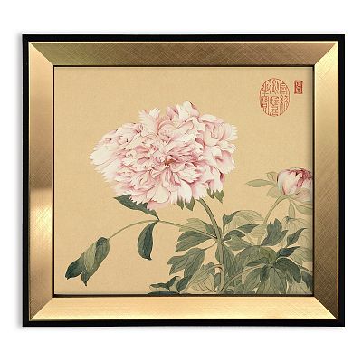 Product info: 藝術小框畫＿清惲壽平摹古冊牡丹