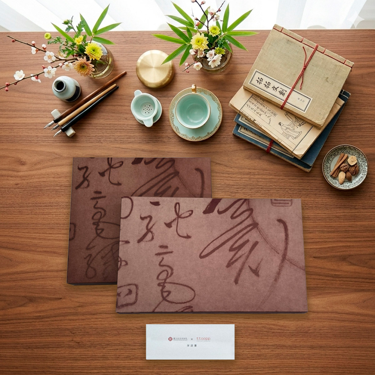 故宮精品網路商城- 藝術小框畫＿清惲壽平摹古冊牡丹