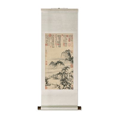 Product info: 卷軸＿元曹知白山水　軸