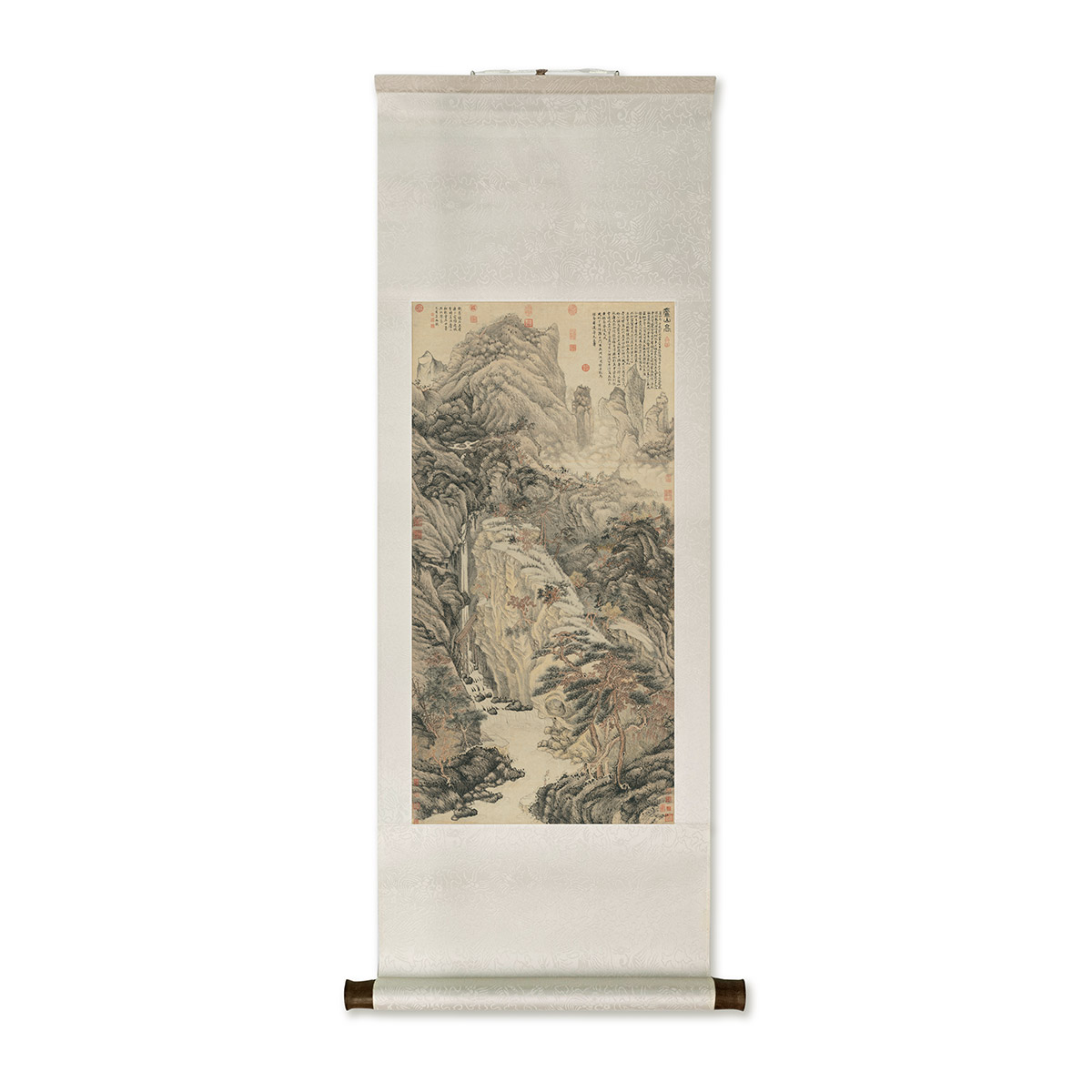 故宮精品網路商城- 卷軸＿明沈周畫廬山高軸