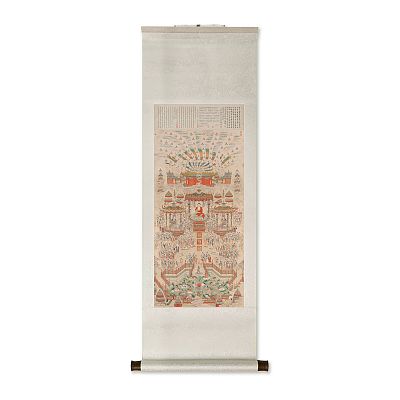 Product info: 卷軸＿清丁觀鵬極樂世界圖　軸