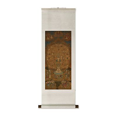 Product info: 卷軸＿宋人畫千手千眼觀世音菩薩