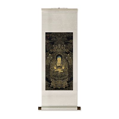 Product info: 卷軸＿清姚文瀚畫無量壽佛　軸