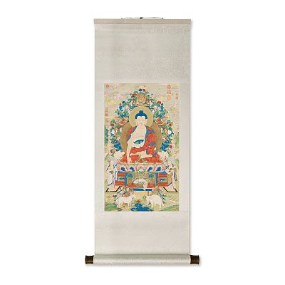 Product info: 卷軸＿清姚文瀚畫釋迦牟尼佛　軸