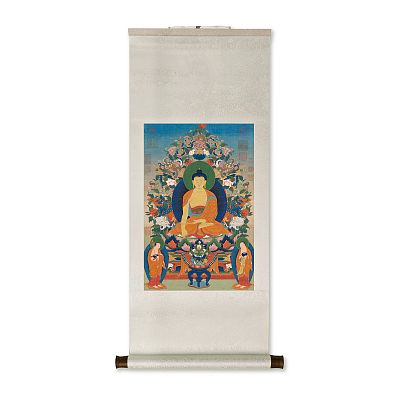 Product info: 卷軸＿番畫無量壽佛　軸