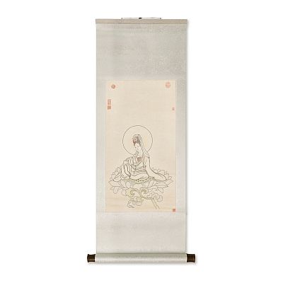 Product info: 卷軸＿清徐揚壽字觀音　軸