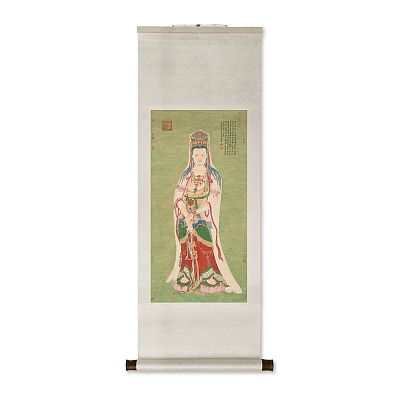 Product info: 卷軸＿明丁雲鵬畫莊嚴大士瑞像　軸