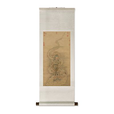 Product info: 卷軸＿明仇英畫觀世音菩薩　軸