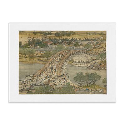 Product info: 紙框畫: 清院本清明上河圖(虹橋段)