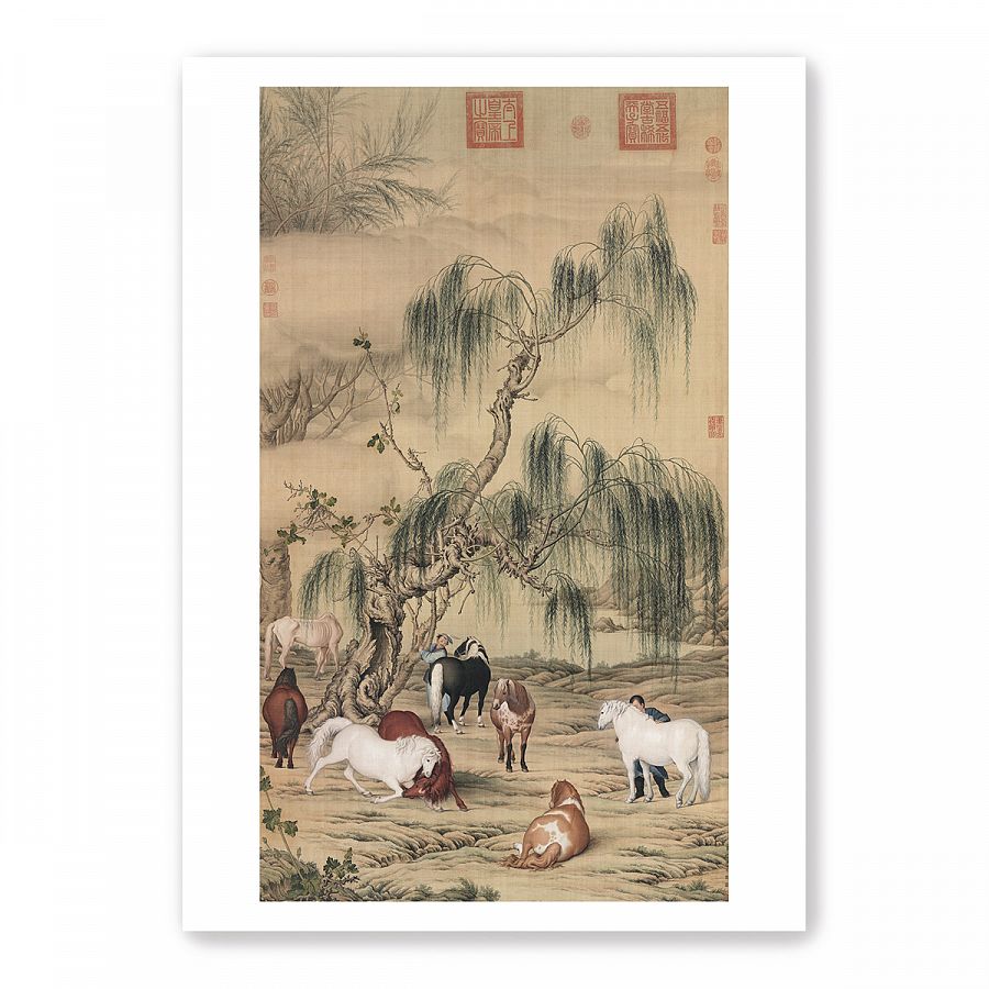 故宮精品網路商城- B4小畫片-清鄒一桂畫菊