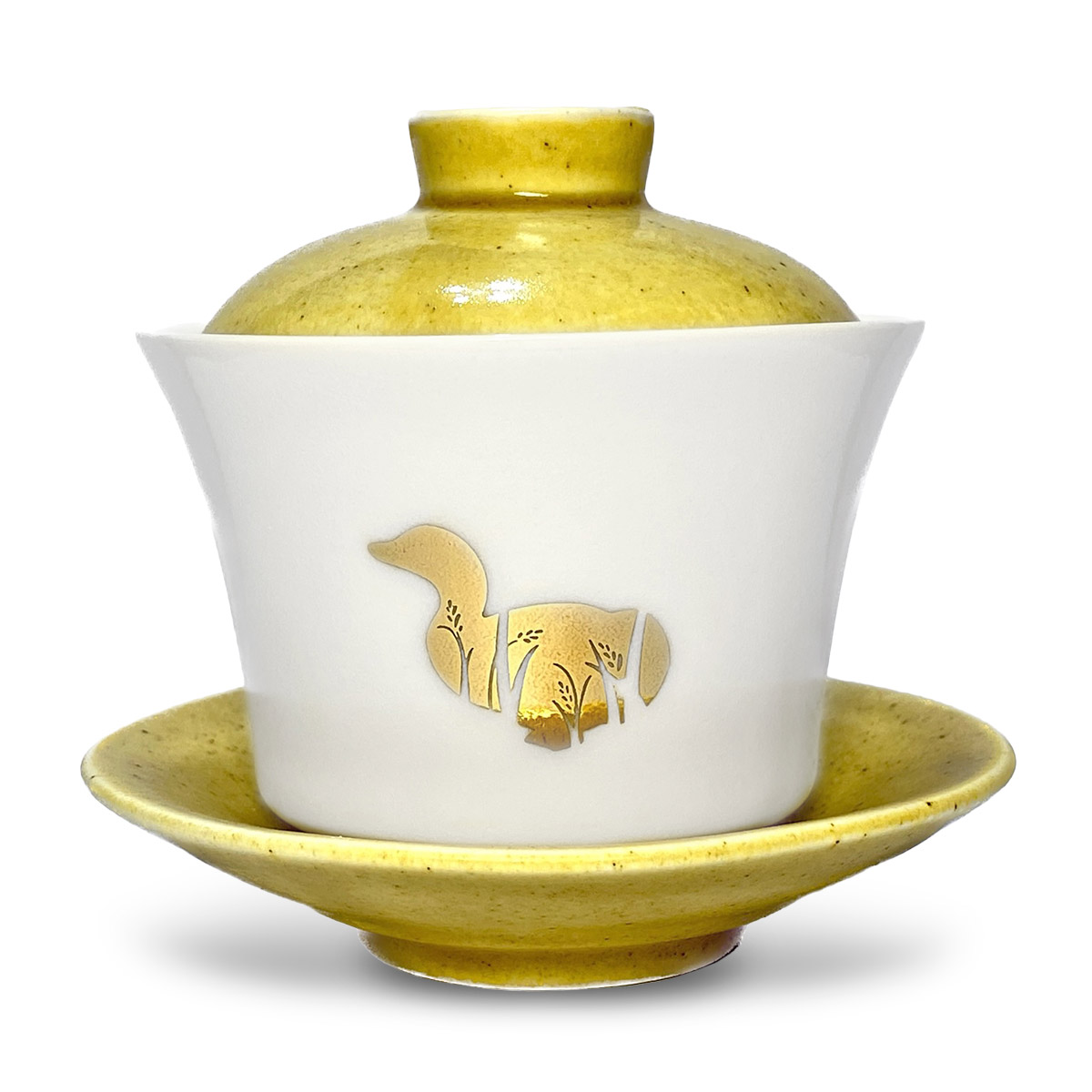 故宮精品網路商城- 金玉鴨蓋碗（單隻金鴨）