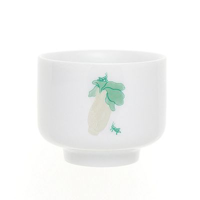 翠玉白菜小瓷杯