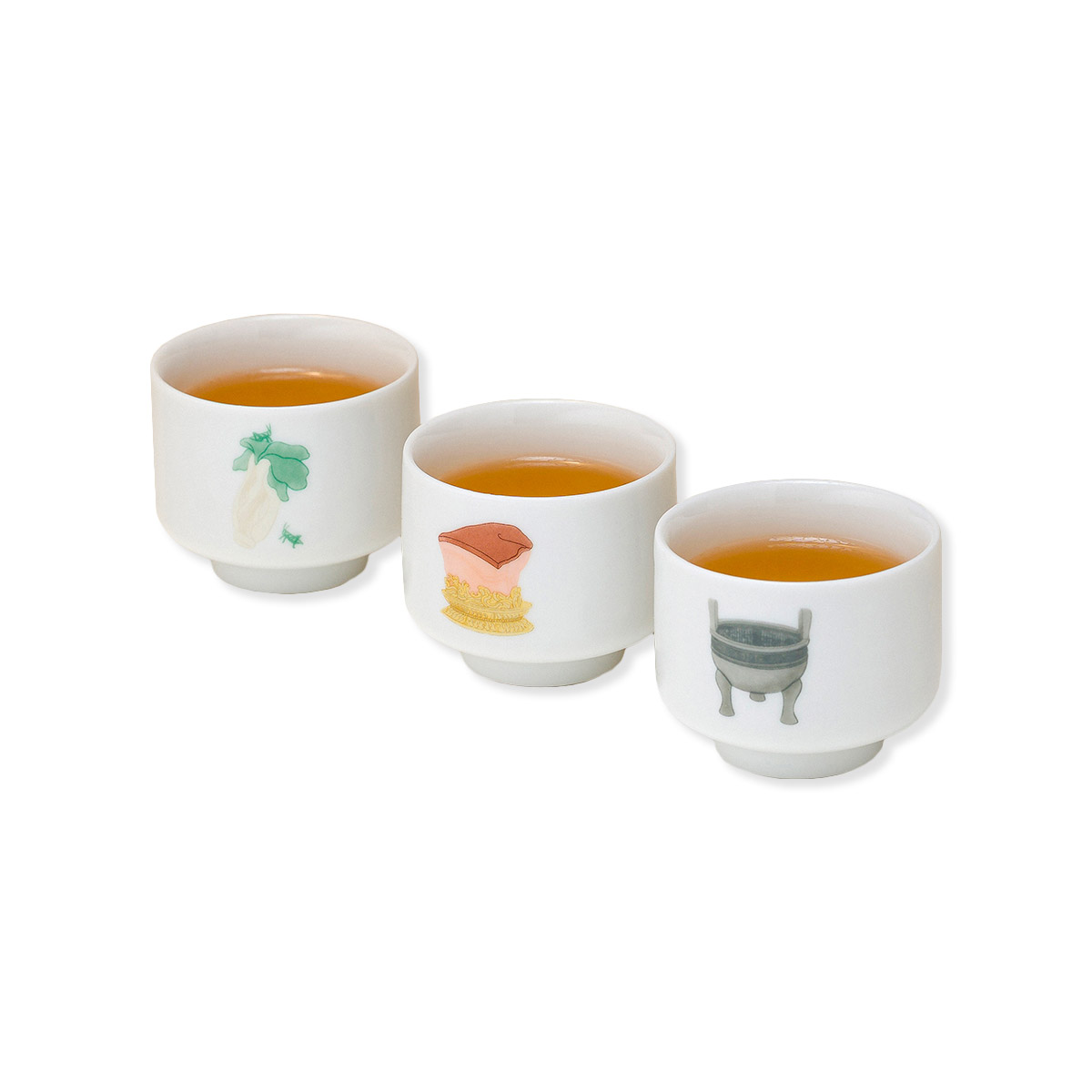 故宮精品網路商城- 故宮三寶小瓷杯組（3入）