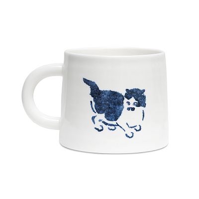 Product info: 貓奴青花山形杯