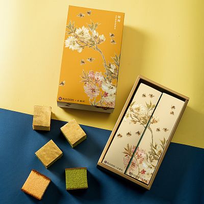 Product info: 蜂舞金箔蜂蜜蛋糕禮盒-大