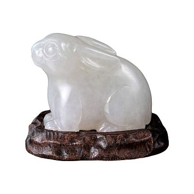 Product info: 十二生肖翡翠迷你擺件-兔