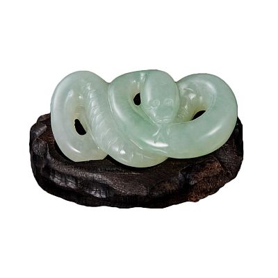 Product info: 十二生肖翡翠迷你擺件-蛇
