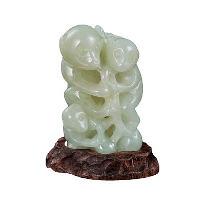 Product info: 十二生肖翡翠迷你擺件-猴