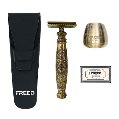 Product info: 尊爵四件組雙刃式刮鬍刀禮盒