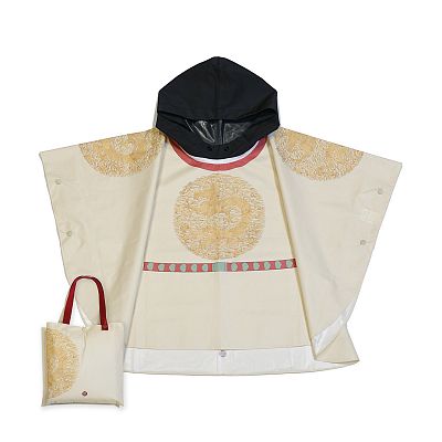 朕不為雨愁了-皇帝護駕雨服<br> (XS號-兒童斗篷雨衣、附提袋)