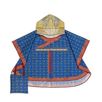 本宮不為雨愁了-皇后護駕雨服<br> (XS號-兒童斗篷雨衣、附提袋)