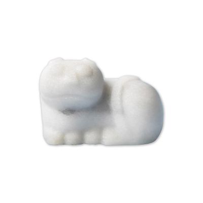 Product info: JEmarble 天然大理石造型冰石 墨玉貓 白