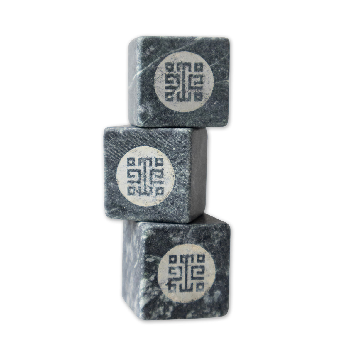 故宮精品網路商城- JEmarble 天然大理石冰石8入組(雷射雕刻LOGO)-綠