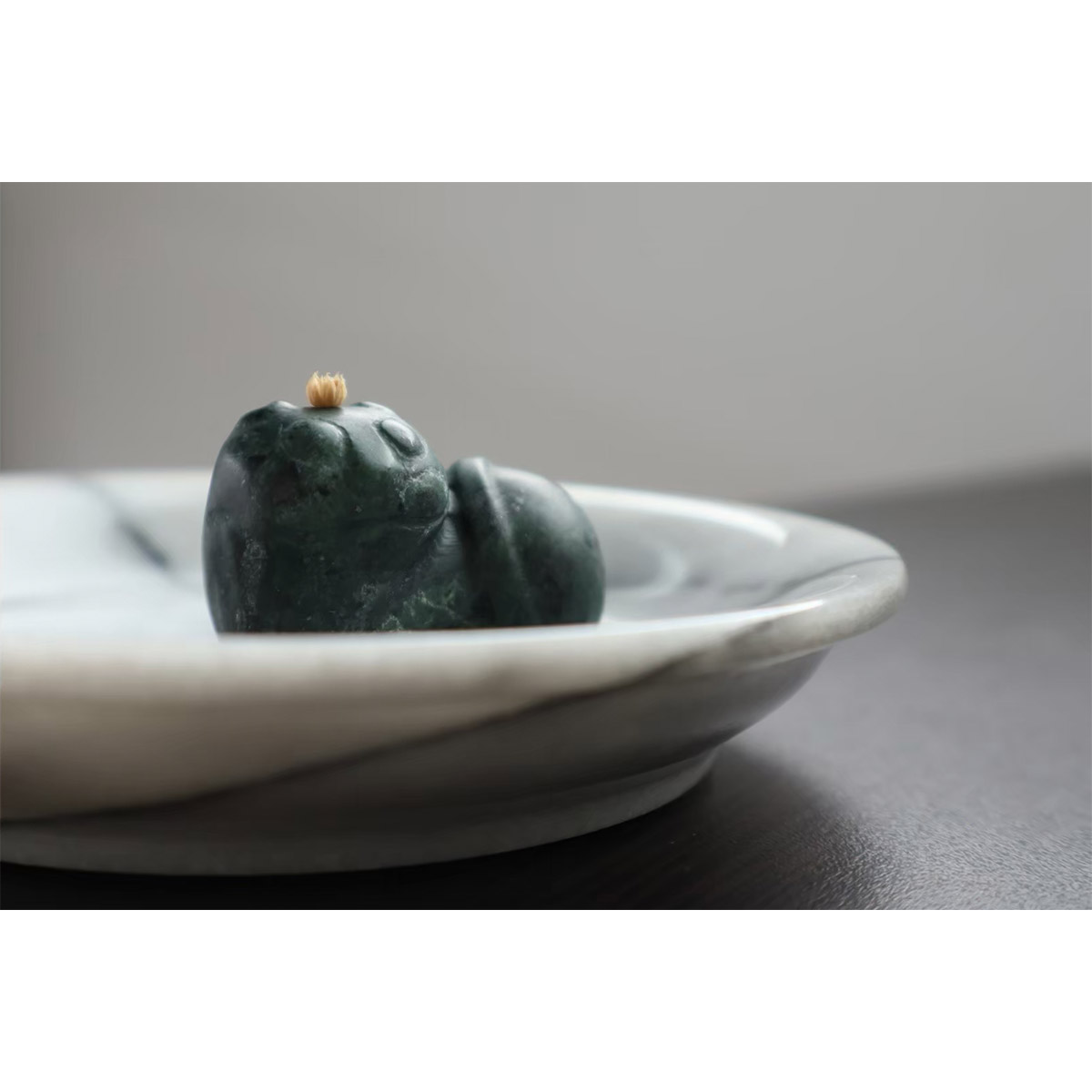 故宮精品網路商城- JEmarble 天然大理石造型冰石墨玉貓綠