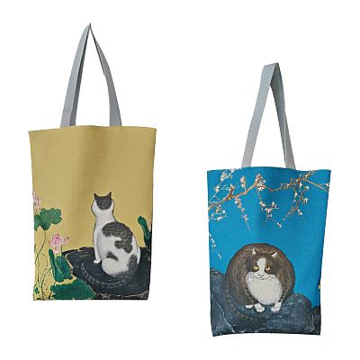 Product info: 畫耄耋同春托特包