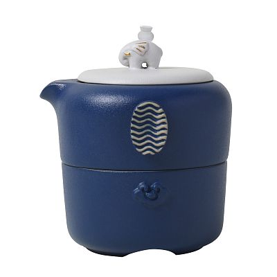 Product info: 太平有象旅行茶具組 (寶石藍)