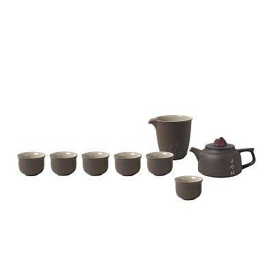 Product info: 赤壁賦茶具禮盒組 (岩褐色)